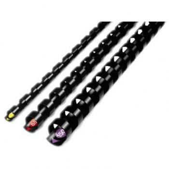 Scharfes Schwarz: ProComb 38 mm Binderücken (50 Stück)