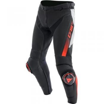 Dainese Super Speed Pantalon Cuir Noir Blanc Rouge Taille 64