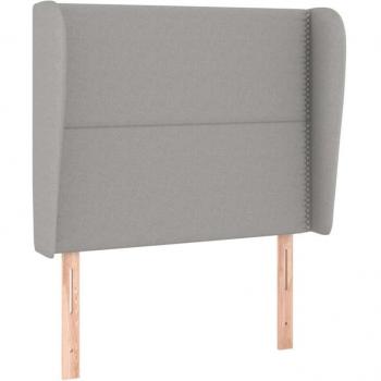 Testiera letto TDL0205090 – Design bordo laterale 93x23cm, grigio chiaro