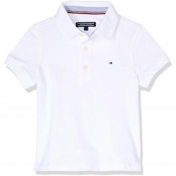 Polo Bambino Tommy Hilfiger Iconic Bianca con Logo, Taglia 12