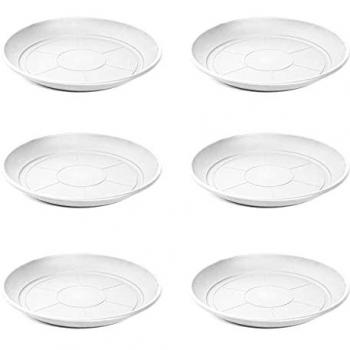 Pack de 6 platos de plástico para macetas mediterránea