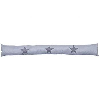 Mojawo Türvorlage „Windstopper“ – 90 × 12 cm, graue Sterne-Isolierung