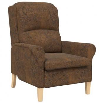 Sillón de Descanso Vidaxl Marrón 76x94x102 cm en Cuero Sintético