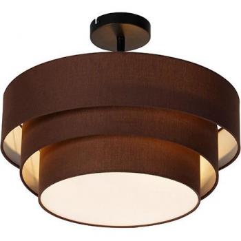 Plafoniera Drummix 45 cm, design contemporaneo, materiale plastico + tessuto, 3 luci LED