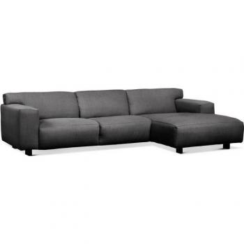 Furninova Vesta L‑Sofa – Grau, Detailverarbeitung