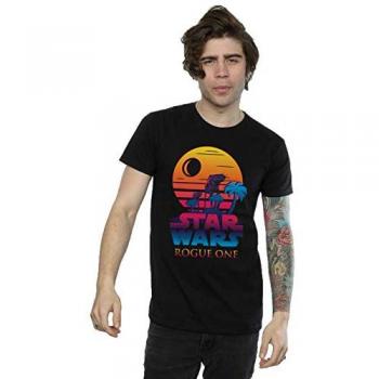Herren‑T-Shirt Star Wars Rogue One Sonnenaufgang-Logo, XL