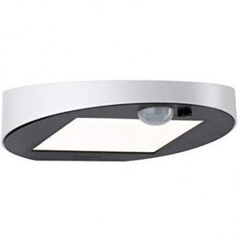 Applique murale solaire LED blanche Ryse de Paulmann avec éclairage de 1,2 W en plastique en blanc chaud