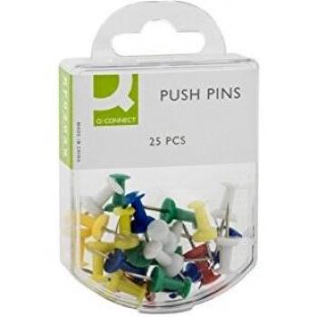 Q CONNECT Vibrant Push Pin Collection