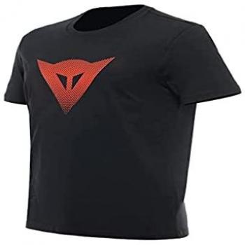 T-shirt Dainese Homme Noir/Rouge Fluo L