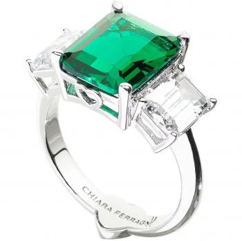 Anello Chiara Ferragni J19AWJ0501 Verde Taglia 14