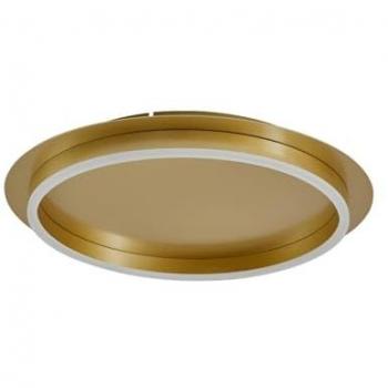 Lindby ‘Kunis’ Plafonnier LED, finition or, plastique, 46 cm de diamètre