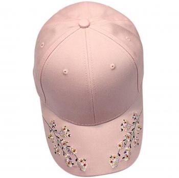 Gorro de Playa Rosa con Visera Bordada