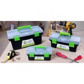 Portable Tool Chest Trio – 10/13/16 Plastic Boxes with Tray and Handle