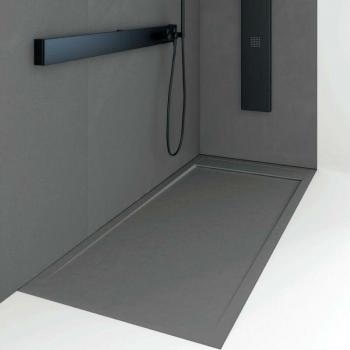 PLATO DE DUCHA RESINA QUORE ANTRACITA 80X110 CM (STANO)
