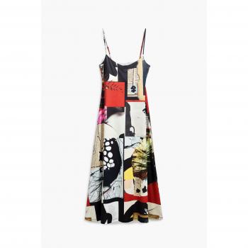 Desigual – Vestido “Fuego Urbano” (Rojo)