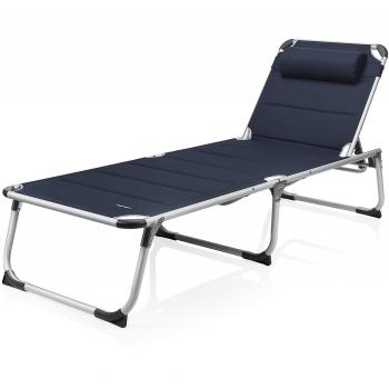 Klappbare ALU Campingliege für Garten und Balkon