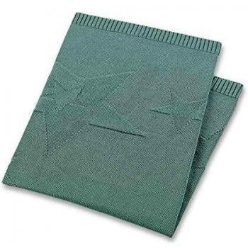 Sterntaler Strick-Schmusedecke Terrybär Baylee, hellgrün, 90 x 75 cm
