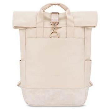 Zaino Expatrié Adele Cromo Beige con Accenti Oro