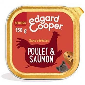 Lot Edgard & Cooper Senior sans céréales 22 x 150 g pour chien