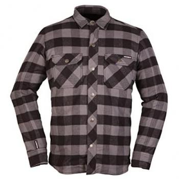 Camicia Moto Modeka Nooner Nero Grigio XL