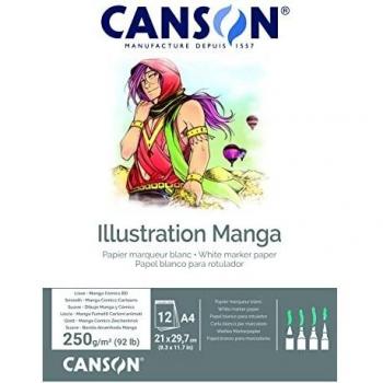 Bloc Encolado A4 12h. Canson Illustration Liso