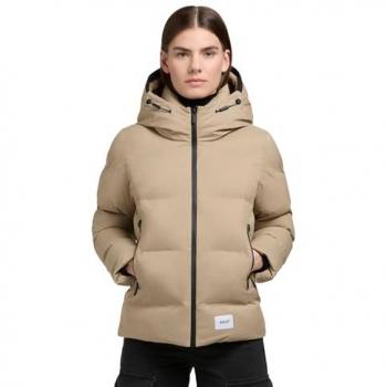 Beige Damen Jacke KHUJO Liev‑YM – Größe XXL, 100 % Nylon, Polyester‑Wattierung