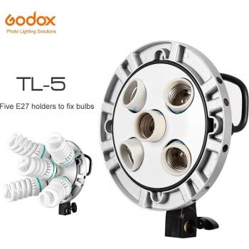 Godox TL-5 5-Socket E27 Studio Light