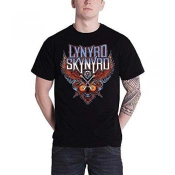 Metal Shirt Uomo Lynyrd Skynyrd Crossed Guitars Plastic Head Extra Large