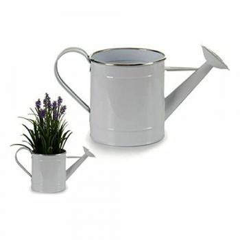 Regadera decorativa metal blanco plateado (15,7 x 18 x 35,5 cm) (12 unidades)