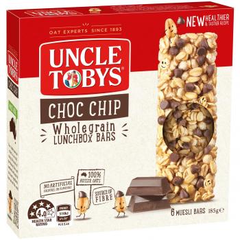 Uncle Tobys Chewy Choc Chip Snack 185g