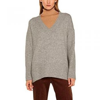 ESPRIT Pullover Damen, 109Ee1I038, Medium Grey 5 039, L