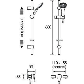 Bristan CAP2 SHXAR C Mini Shower Valve