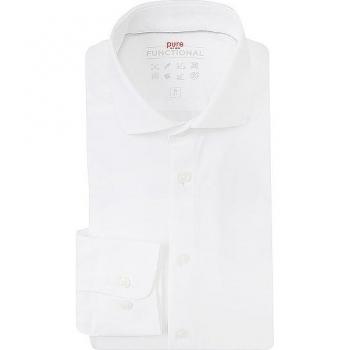 PURE Slim Fit Jerseyhemd 40 Herren Weiß