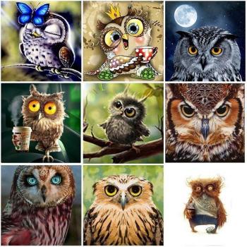 Pittura a Diamanti DIY 5D Animali 30x30 cm con Resina e Ricamo