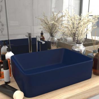 Lavandino Blu Profondo Opaco 41x30x12 cm – Design Premium