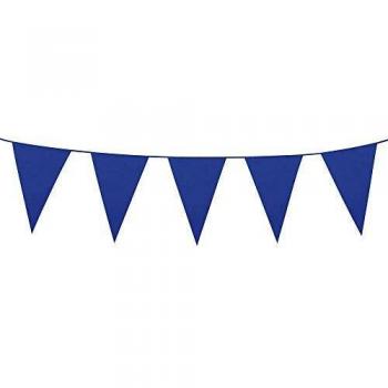 Mottoparty-Fahnenkette 10 m – Boland 74755 in Blau