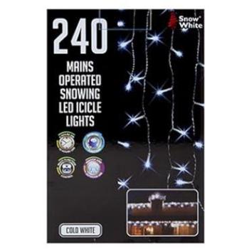 Crystal Frost 240‑LED Snowing Icicle Kit