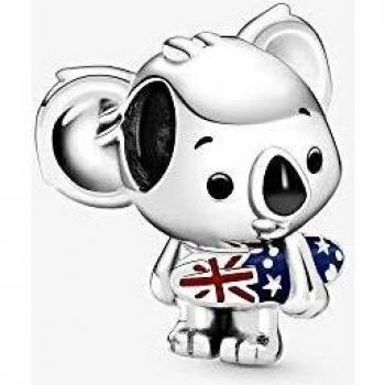 Pandora Moments Charm en plata de ley Koala Surfero 799031C01 , para Mujer