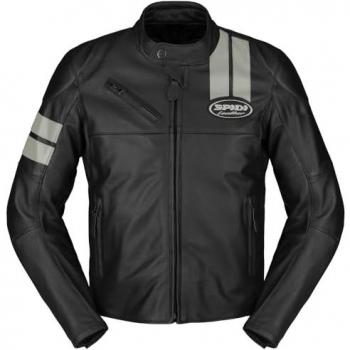 Giacca In Pelle Spidi Roar Nero Ghiaccio Uomo 50