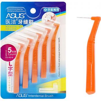 Cepillos interdentales 5 piezas, herramienta de salud dental 0,6-1,5mm