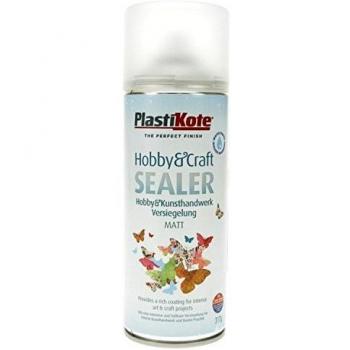 Plastikote Hobby and Craft Sealer Spray Clear Matt 400ml