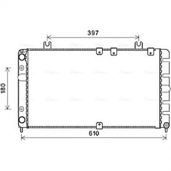 LA2021 Radiator AVA voor motorkoeling