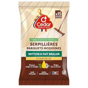 Serpillères Nettoyantes Parquet à l'Huile de Lin CEDAR