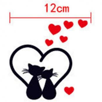 Pegatina de pared para interruptor con gato, decoración DIY, 1 unidad