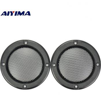 AIYIMA Tweeter de 2 con malla de acero y círculo decorativo