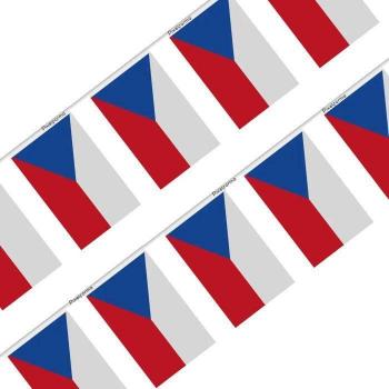 Banderole Drapeau Tchèque 100 unités 14x21cm