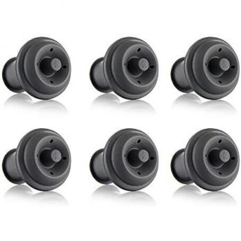 Tapones VacuVin 0086341 – Set Gris de Conservación de Vino