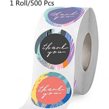 Étiquettes autocollantes Merci