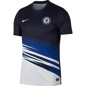 Nike CFC M Nk Dry Top SS PM Herren-Shirt S (Weiß/Obsidian-Schwarz/Weiß)