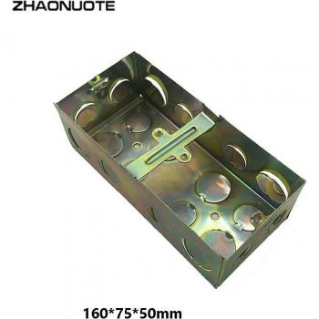 Caja de Almacenamiento Doble Fondo 160x75x50mm en Metal e Hierro